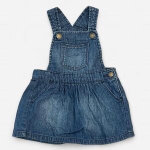 BabyGap Girls Denim Skirtall Overall Dress